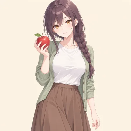 holding fruit