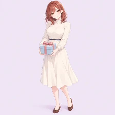 holding gift