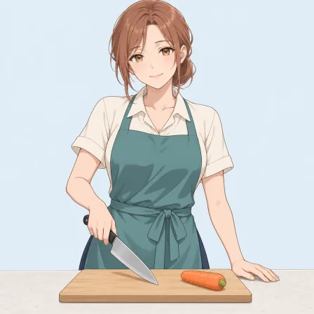 holding knife