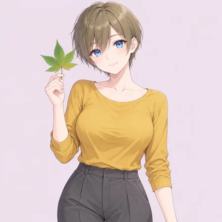 holding leaf
