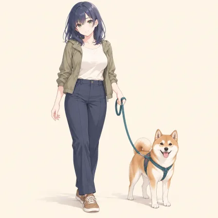 holding leash