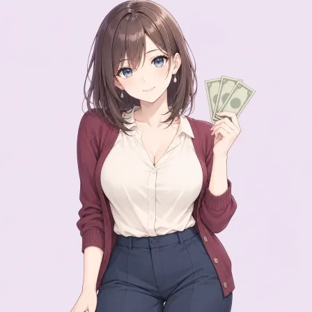 holding money