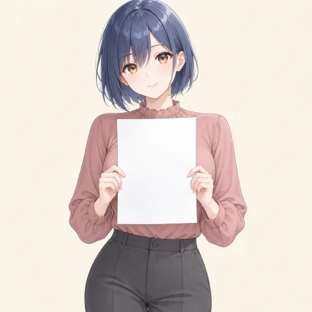 holding paper
