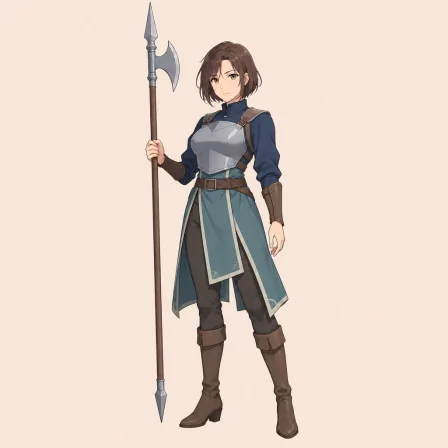 holding polearm