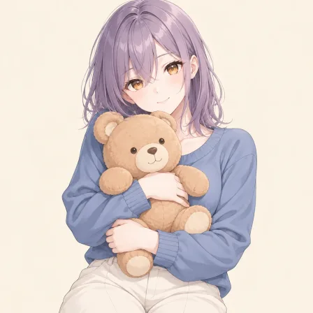 hugging object