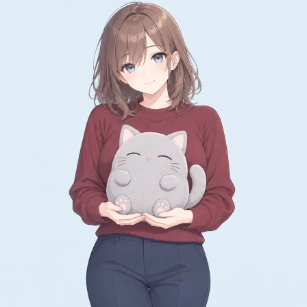 stuffed cat