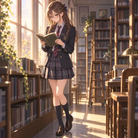 放課後の図書室