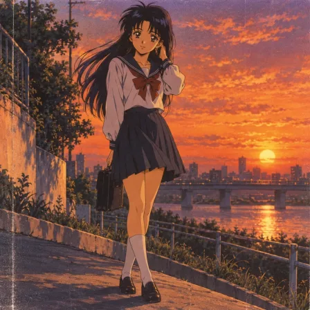 90年代アニメ風