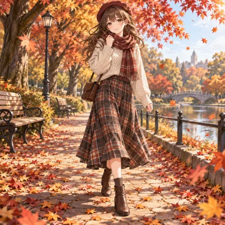 紅葉の散歩道