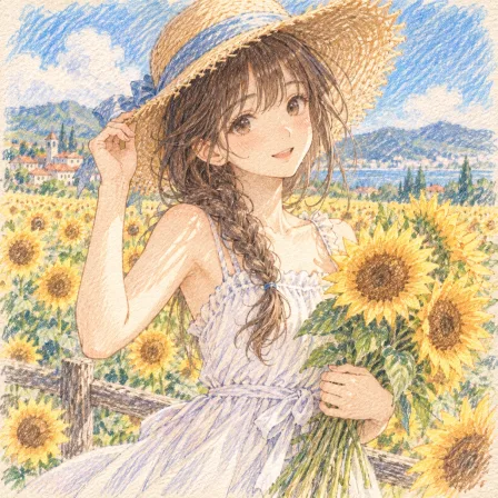 色鉛筆の絵日記