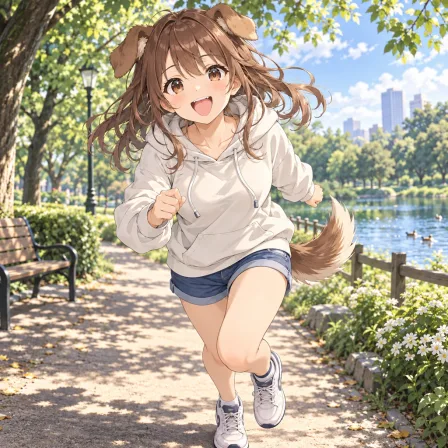 犬耳とお散歩