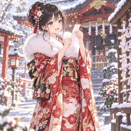 初詣のおみくじ