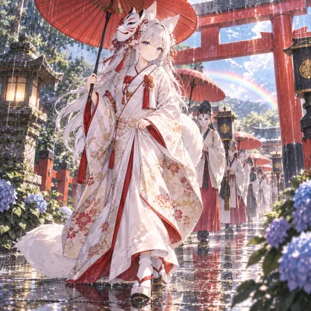 狐の嫁入り