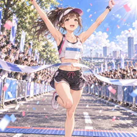 マラソンのゴール
