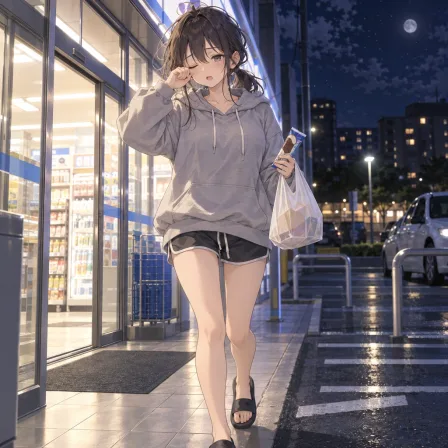 深夜のコンビニ