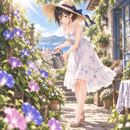 朝顔の夏休み