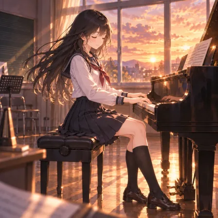 音楽室のピアノ