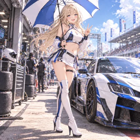 サーキットのレースクイーン