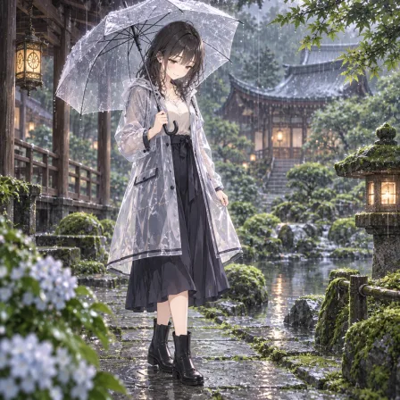 雨の寺めぐり
