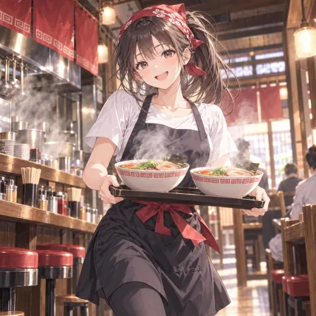 ラーメン屋の看板娘