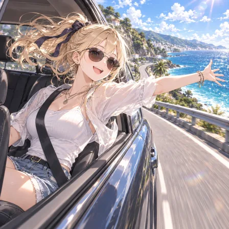 ドライブの窓