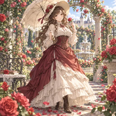 薔薇園の淑女