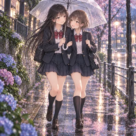 相合傘のふたり