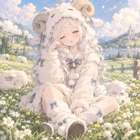 もこもこ羊少女