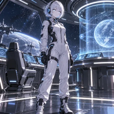 宇宙船のアンドロイド