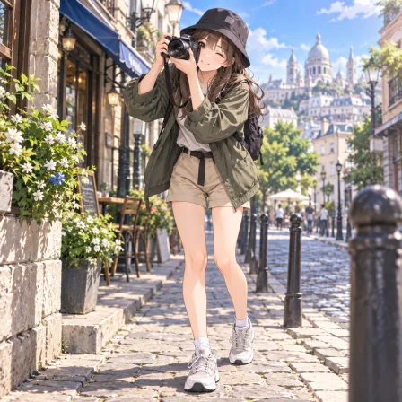 街歩きカメラ女子
