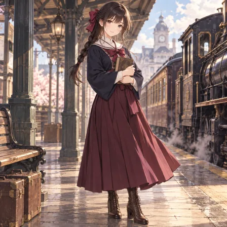 大正ロマン女学生