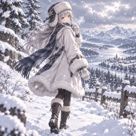ウシャンカと雪原