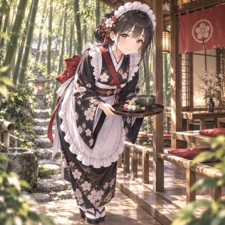 和風メイドの茶屋