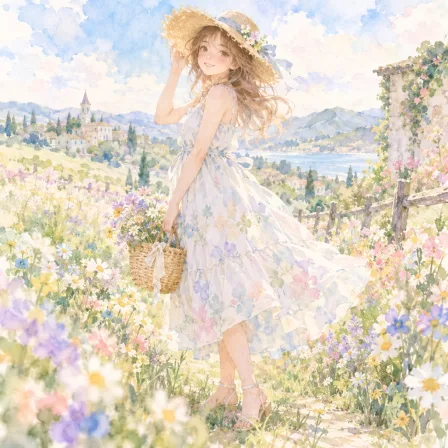水彩画のような午後