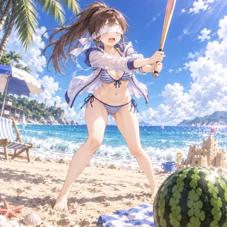 スイカ割り