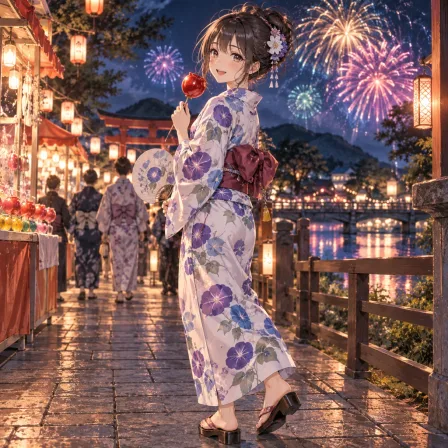 夏祭りの浴衣