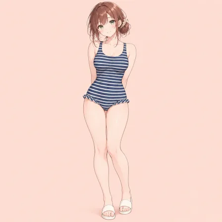 casual one-piece swimsuit