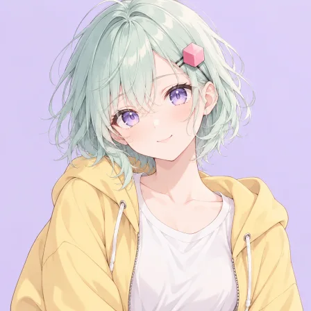 cube hair ornament