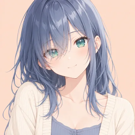 eyes visible through hair