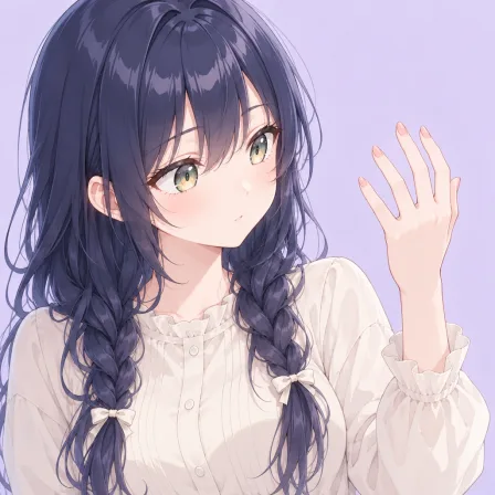 looking at hand