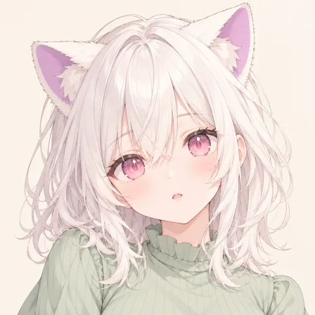 colored inner animal ears
