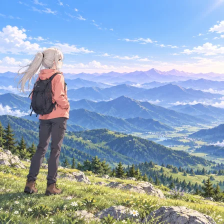 mountainous horizon