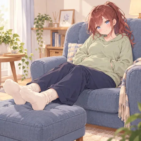 feet up